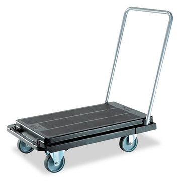 deflecto® Heavy-duty Platform Cart, 500 Lb Capacity, 21 X 32.5 X 37.5, Black freeshipping - TVN Wholesale